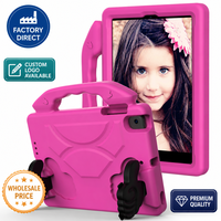 Étui pour tablette en caoutchouc EVA style diamant avec béquille et bandoulière pour iPad Air 13 M4 2026, idéal pour les enfants