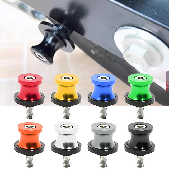 10MM CNC Motorcycle Spool Stand Adapter  Universal Rear Front Swingarm Lift Paddock Racing Stand Hook Motorcycle Spool