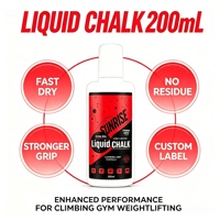 Craie liquide pour la gym, 200 ml, antidérapante, au carbonate de magnésium, respectueuse de la peau, personnalisable, directement de l'usine, pour le sport, l'escalade