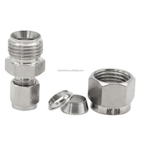 Raccord de compression réducteur forgé en acier inoxydable 304, de 1/4 à 1/8 pouce
