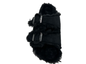 겨울 트렌디 한 버클 플랫 나막신 남성과 여성에게 편안한 모피 - Product Image 3