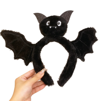 Serre-tête fantaisie en peluche motif araignée de dessin animé et chat noir pour Halloween, serre-tête 3D sombre, accessoire de coiffure unique et nouveau style