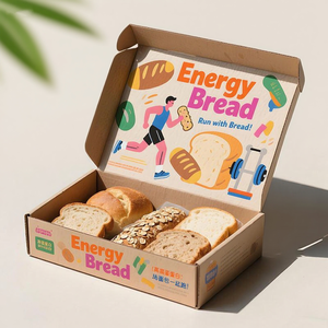 Tùy chỉnh in thực phẩm lớp bánh lát Bánh Ngọt Bánh mì hộp các tông sóng giấy bao bì vận chuyển bưu phẩm bánh hộp - Product Image 3