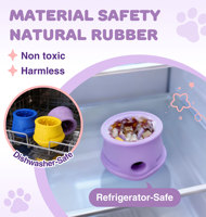 Jouet pour chien en caoutchouc écologique indestructible, distributeur interactif de friandises, puzzle d'enrichissement et mangeoire lente oscillante