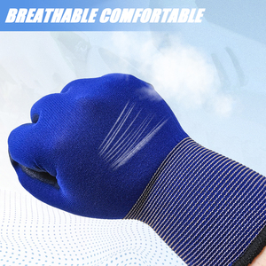 Lqs Hot Bán Ultra Thin cao khéo léo 18 Máy đo Nylon Lót Đen PU Găng Tay tráng cho công việc tốt - Product Image 4