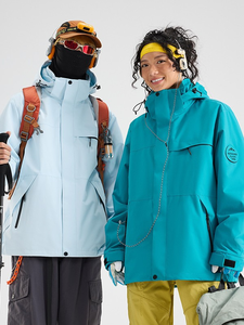 Veste d'extérieur d'usine pour <span class=keywords><strong>femme</strong></span>, trois-en-un, détachable, coupe-vent, imperméable, avec doublure polaire chaude, pour homme, idéale pour la montagne - Product Image 5