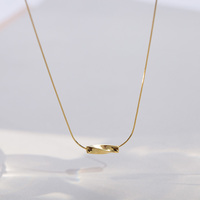 Bijoux en argent sterling 925 pour femmes, design minimaliste, collier de bar 3d torsadé, vente en gros d'usine