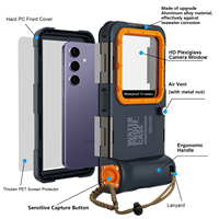 Upgrade Generasi ke-2 15 Meter Diving Universal Professional PC Shellbox 360 Perlindungan Anti Guncangan Tahan Air Casing Ponsel