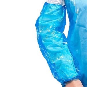 Sarung lengan plastik sekali pakai, penutup lengan PE sekali pakai untuk pengolahan makanan - Product Image 1