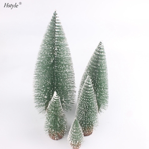 <span class=keywords><strong>Mini</strong></span> arbres de Sisal artificielles, arbres à noël, brosse, couleur mixte, pour noël, fête à domicile, modèle Diorama, SSD240 - Product Image 4
