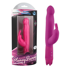 Vibratore Honey Bunny a 10 Funzioni in Silicone e ABS, Impermeabile, Giocattolo Sessuale Femminile con Pulsazioni Multi-Velocità e Dildo a Gradazione - Product Image 4