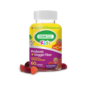 Oem תווית פרטית ויטמין <span class=keywords><strong>C</strong></span> להגביר ילדים probiotic gummies אורגני תוספת סיבים צמחוניים לבריאות מערכת העיכול לילדים - Product Image 1