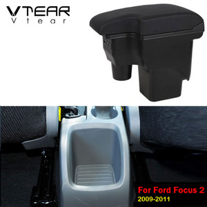 Accoudoir décoratif intérieur de boîte de rangement, repose-bras, interface de chargement USB, accessoire pour voiture Ford <span class=keywords><strong>Focus</strong></span> 3, 2012 — 2020 - Product Image 6