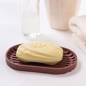 Bamboo Kitchen Sponge Holder with Silicone <b>Soap</b> Tray Dish Bathroom <b>Sets</b> Organizer and <b>Soap</b> Saver - Product Image 2