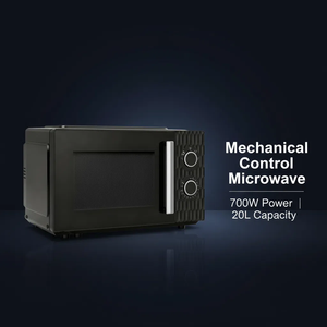 Four à <span class=keywords><strong>micro</strong></span>-ondes électrique en acier inoxydable 110-240V Global 20L 700W 5 niveaux 255mm <span class=keywords><strong>Grand</strong></span> <span class=keywords><strong>plateau</strong></span> tournant (chauffage uniforme) Minuterie mécanique - Product Image 4