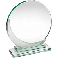 Placa de Premio de Cristal, Regalo Personalizado, Trofeo de Vidrio Grabado con Arenado para Reconocimiento