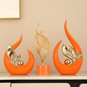 Dropshipping Shopify Modern Luxury Feng Shui Ceramic Vortex Sculpture For Living Room <b>TV</b> Cabinet Office Shelf - Product Image 2