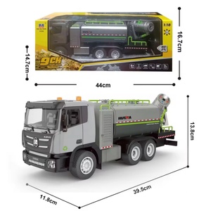 SJY-1316 Coche RC de Aleación a Escala 1:18 con Control Remoto de 9 Canales, Pistola de Pulverización para Supresión de Polvo, Vehículo de Juguete con Aspersor de Limpieza para Niños - Product Image 4