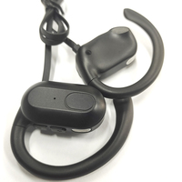Earphone nirkabel Mini, earbud BT 5.3 kait telinga, Headset olahraga udara terbuka, kontrol tombol IPX7, Headphone tahan Air OU10