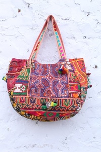 Nuevo Bolso Jaipuri Banjara Ligero, Bolso de Hombro de Algodón con Flores Bordadas a Mano, Estilo Étnico Indio, para Mujer - Product Image 4