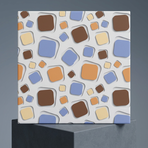 3D Inkjet Stone Flooring Tile Matt Finish Rustic Porcelain 400x400mm Ceramic Digital 16x16 Inch Polished Floor Tiles - Product Image 1