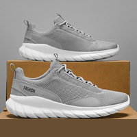 Chaussures de sport pour hommes tendance 2026, en maille respirante, couleur unie, décontractées, antidérapantes, semelle souple, pour activités de plein air