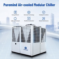 Refroidisseur modulaire à air 65/100/130 kW, commercial et industriel, écologique, avec compresseur hérmétique à spirale R410a CE