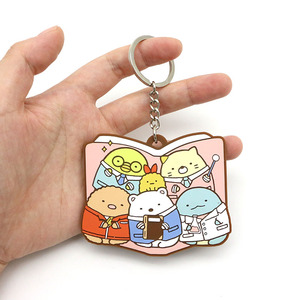 Vente en gros de porte-clés en caoutchouc personnalisés pour <span class=keywords><strong>train</strong></span> de <span class=keywords><strong>Tokyo</strong></span> porte-clés en PVC souple en caoutchouc 2D 3D de haute qualité avec instructions sur carte papier - Product Image 3