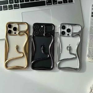 Nouvelle conception 2025, <span class=keywords><strong>coque</strong></span> de téléphone en TPU PC créative en forme de <span class=keywords><strong>serpent</strong></span> pour 16/15/14 Pro Max/13/12/<span class=keywords><strong>11</strong></span>, antichoc, résistante aux rayures - Product Image 2