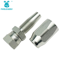 26718D-R5 Raccord hydraulique femelle JIC à cône 74°, réutilisable, résistant à la corrosion, haute pression, zingué, pour assemblage de flexibles