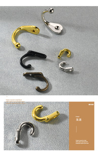 Single-hole Zinc Alloy Detachable Hanging Hook for Kitchen Wall-Mounted Use - Product Image 3