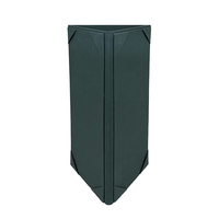 Support de menu en tissu de haute qualité sur table, cartes de menu de table, support de table pliable à 3 faces, housses de menu