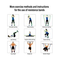 Sacar a la banda de Fitness fuerza de potencia de banda ejercicio personalizado látex elástico bandas elásticas de resistencia