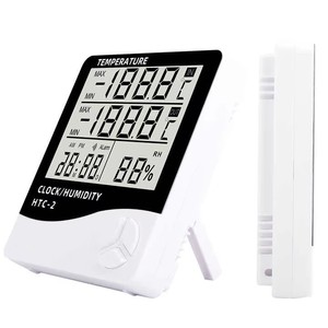 Thermomètre et hygromètre numériques WANBANG -2 avec écran LCD, plage de température -50~400, mesure de l'humidité, fonction horloge - Product Image 3