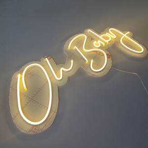 Enseigne néon LED personnalisée en acrylique miroir « <span class=keywords><strong>Oh</strong></span> Baby » avec lumières pour la décoration de fêtes à domicile et de baby showers - Product Image 2
