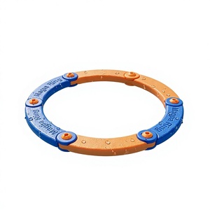 KSE Jouet <span class=keywords><strong>de</strong></span> sport d'extérieur pour enfants, sifflet sonore créatif, anneau volant en EVA, souple, pliable, portable, bleu, 275 mm, pour 0-24 ans - Product Image 1
