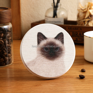 แผ่นรองแก้วดินไดอะตอมเมียร์ลายสัตว์ ผลิตด้วยเครื่องจักร เป็นมิตรกับสิ่งแวดล้อม และดูดซับน้ำได้ดี ปกป้องโต๊ะ - Product Image 1