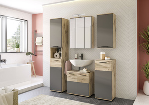 Moderno Design tedesco cinque pezzi bagno mobile lavabo X12B8B05 con lavandino per lo stoccaggio e lo stile - Product Image 3