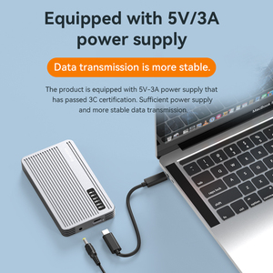 Boîtier SSD M.<span class=keywords><strong>2</strong></span> SATA NVMe <span class=keywords><strong>RAID</strong></span> à <span class=keywords><strong>2</strong></span> baies Blueendless, boîtier en aluminium à double baie, châssis, coque, prend en charge un maximum de 16 To, mode RAID0/1/PM - Product Image 6