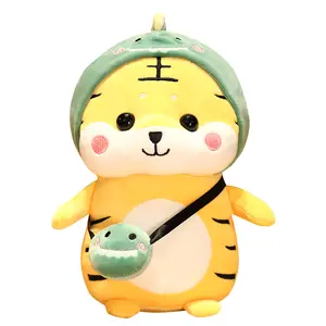 Atacado Squishy Super Soft Personalizado Pequenas Voltas Tigre Animal Kawaii Girassol Recheado Brinquedo De Pelúcia