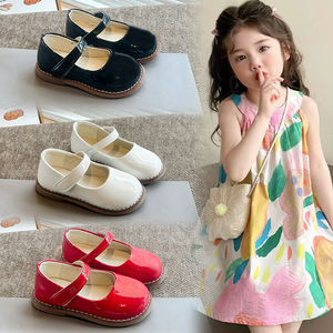 รองเท้าเต้นรำเด็กผู้หญิง2025รองเท้าพื้นนุ่ม, รองเท้าเดี่ยวสำหรับฤดูใบไม้ผลิฤดูใบไม้ร่วงเจ้าหญิงสไตล์กลิ่นหอมขนาดเล็ก - Product Image 5