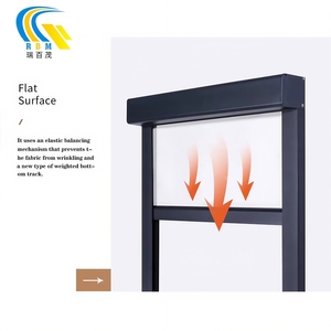 2025 nouveaux stores automatiques pare-soleil <span class=keywords><strong>rideaux</strong></span> de moteur stores à rouleau coupe-vent pour balcon fenêtre motorisée tissu extérieur - Product Image 6