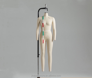 Nouveau Design de décoration de magasin, corps entier de couleur blanche, <span class=keywords><strong>cintre</strong></span> réglable pour Mannequins féminins avec Base de roue pour magasin de vêtements - Product Image 1