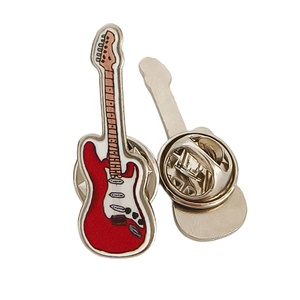 Broche en émail personnalisée en métal avec impression de guitare électrique, épingles à revers, broches de dessin animé, badges musicaux pour les fans de groupe de <span class=keywords><strong>rock</strong></span>, cadeaux - Product Image 2