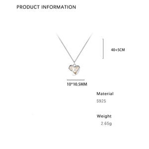 S925 Sterling Silver Freshwater <strong>Pearl</strong> Irregular Love <strong>Pendant</strong> <strong>Necklaces</strong> for Women Jewelry YB-XY-289 - Product Image 6