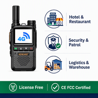 KENEARD KE-996 4G LTE PoC Walkie Talkie Dual SIM Push Talk 3000mAh 150 Jam Siaga 300 Grup Pengguna Radio Saluran Cuaca >50km