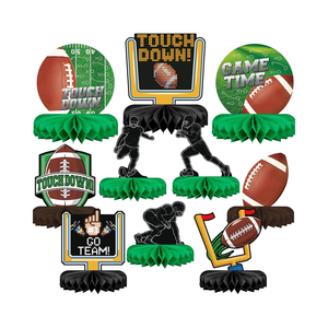 Nouveaux hauts <span class=keywords><strong>de</strong></span> <span class=keywords><strong>table</strong></span> à thème <span class=keywords><strong>de</strong></span> football 10 pièces ornements en nid d'abeille <span class=keywords><strong>de</strong></span> football américain décorations <span class=keywords><strong>de</strong></span> fête centres <span class=keywords><strong>de</strong></span> <span class=keywords><strong>table</strong></span> - Product Image 6