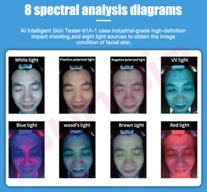 Analyseur de diagnostic de peau de visage portable 3d AI testeur facial scanner dispositif de miroir de visage magique machine d'analyse de peau avec CE - Product Image 4