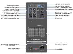 Speaker PA Audio Profesional, Kotak Suara Sistem Speaker PA dengan BT DSP Mixer Gitar Gema 2000 Watt 12 Inci - Product Image 6