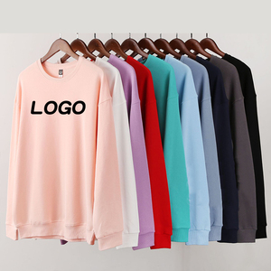 Sudadera con capucha de algodón para hombre, prenda de vestir, de cuello redondo, con logotipo bordado personalizado de gran tamaño, venta al por mayor - Product Image 1